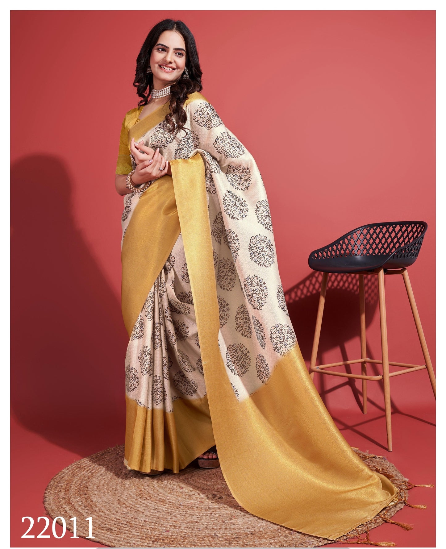 Regal Orange Trending Soft Banarasi Silk Saree