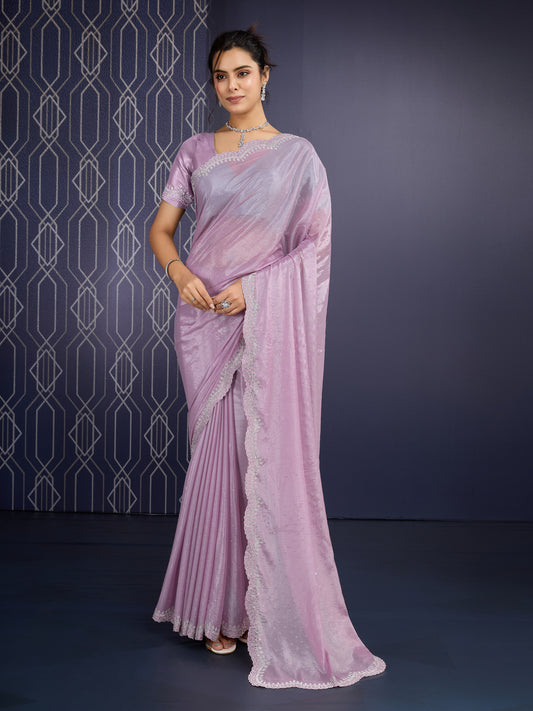 Trending Pastel Lavender Saree