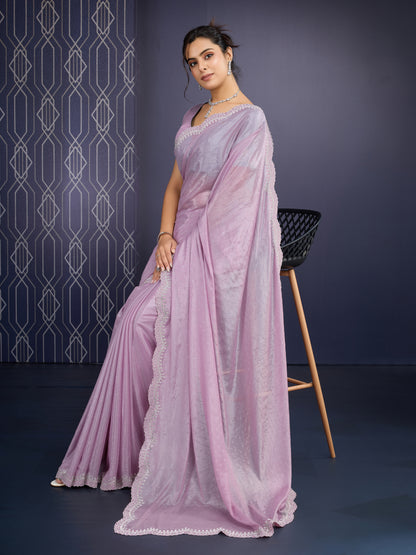 Trending Pastel Lavender Saree