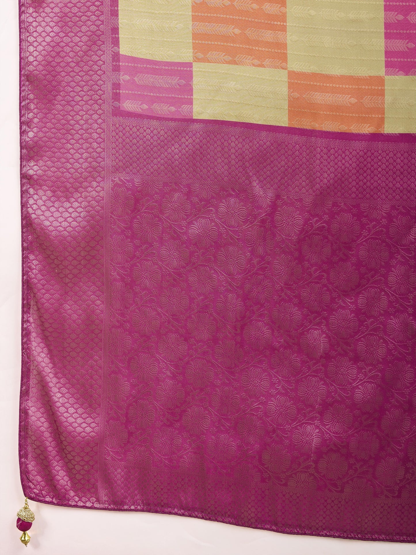 Latest Rouge Pink Mysore Brocade Silk Saree